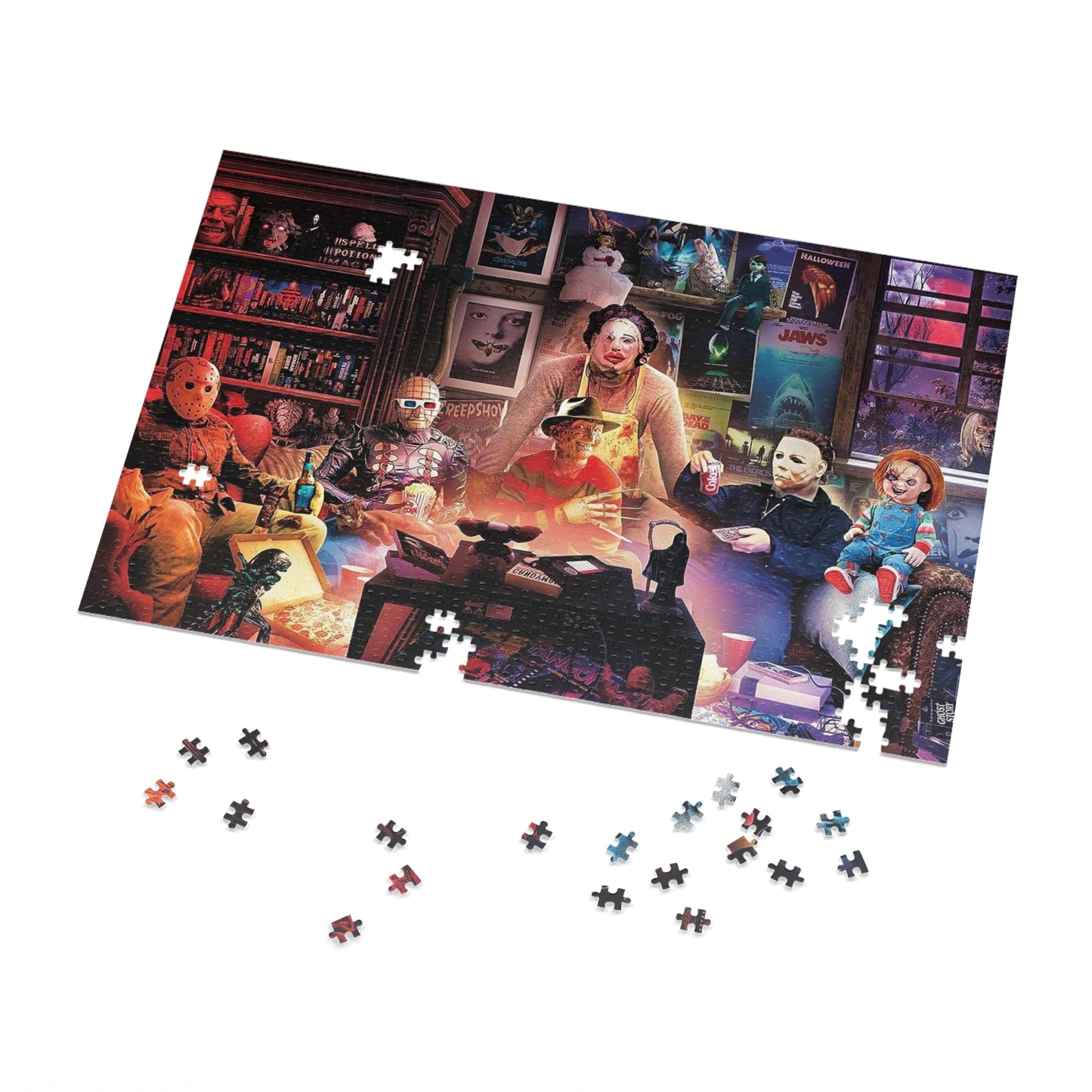 Horror Watch Halloween Party-Jigsaw Puzzle (252, 500,1000-Pieces)