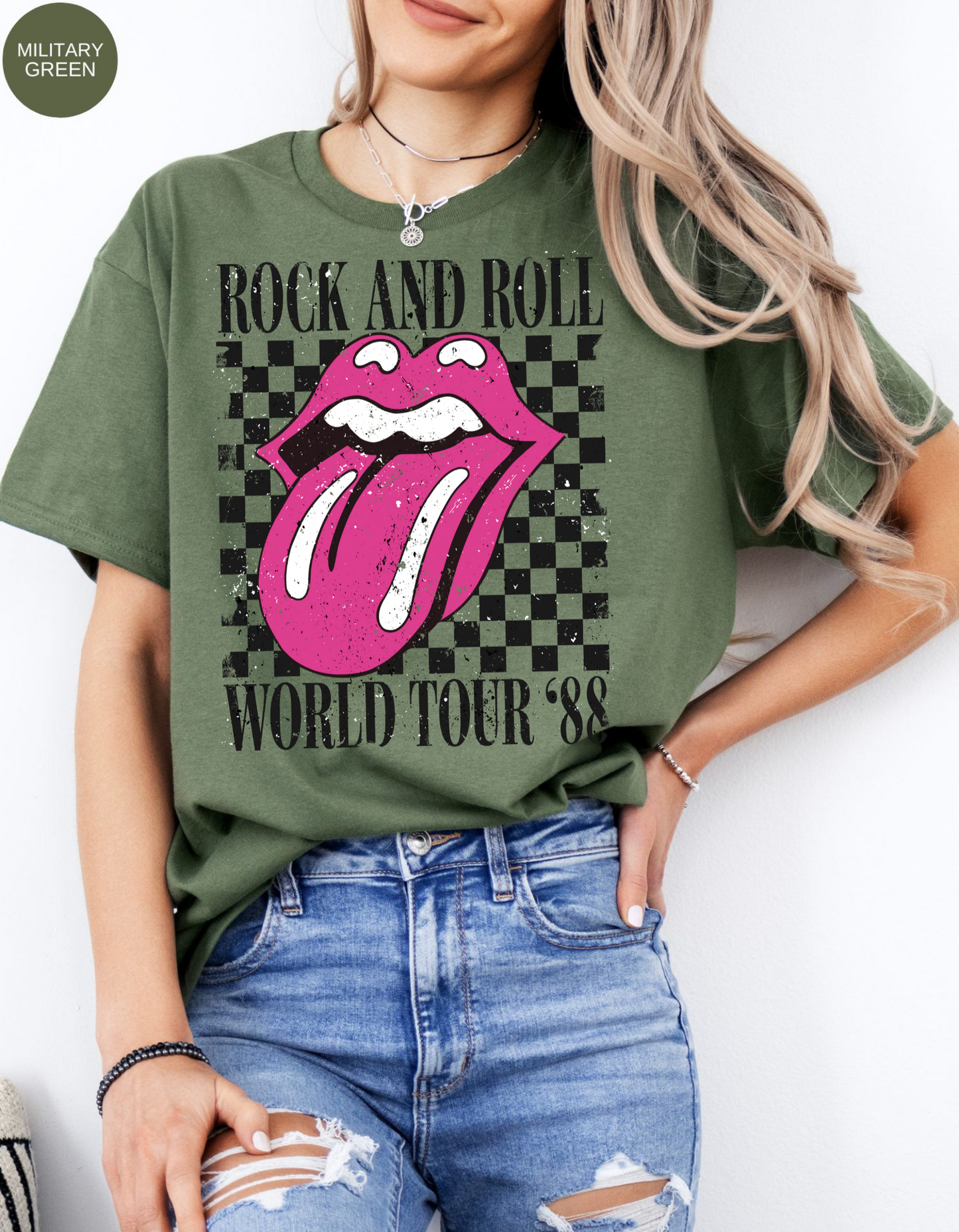 Kiss of Vintage Rock Tee: Tour '88