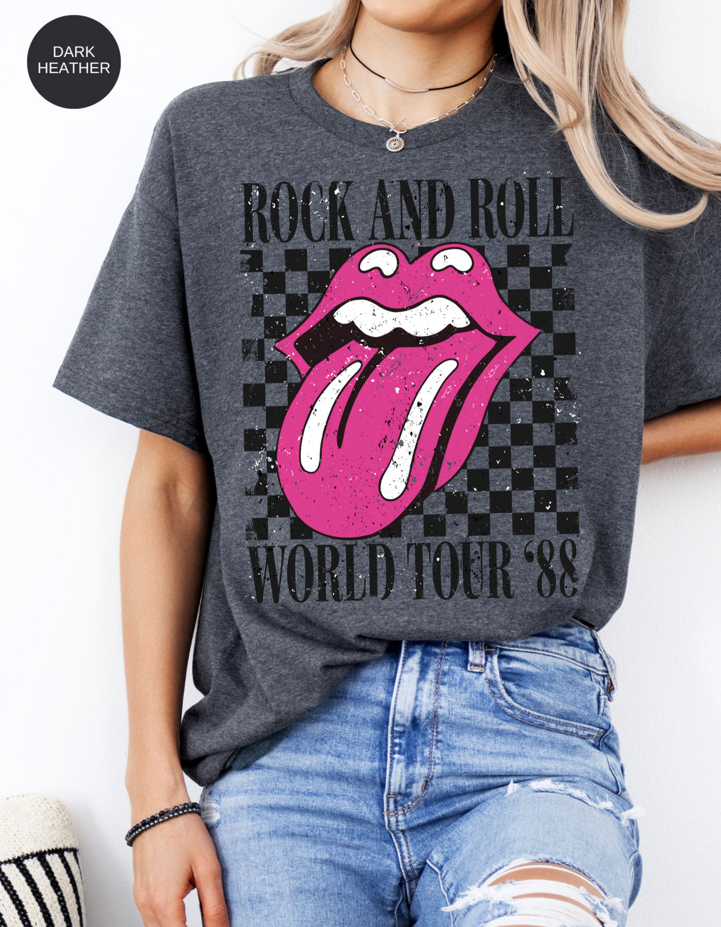 Kiss of Vintage Rock Tee: Tour '88