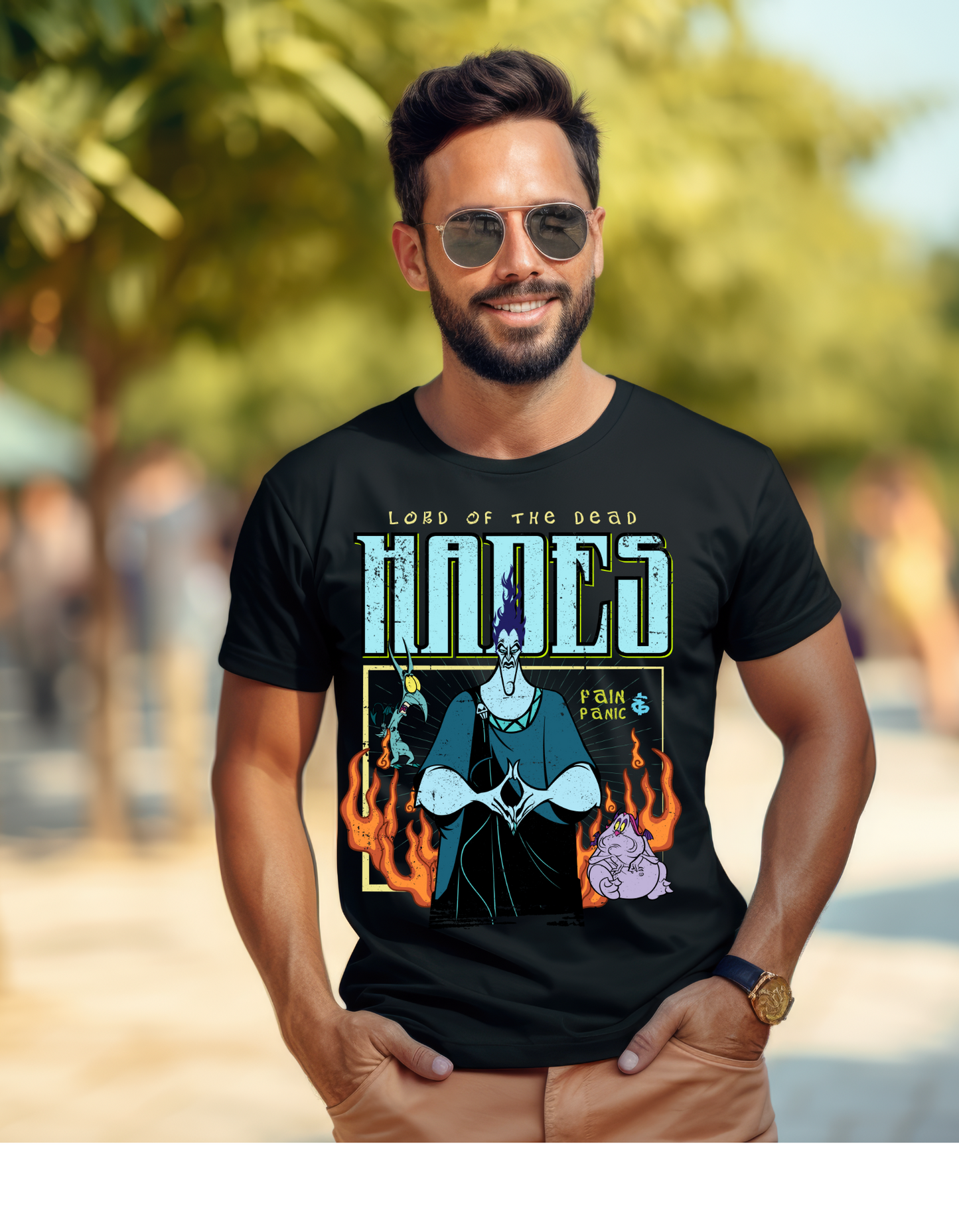 Hades' Mischievous Pain and Panic Tee