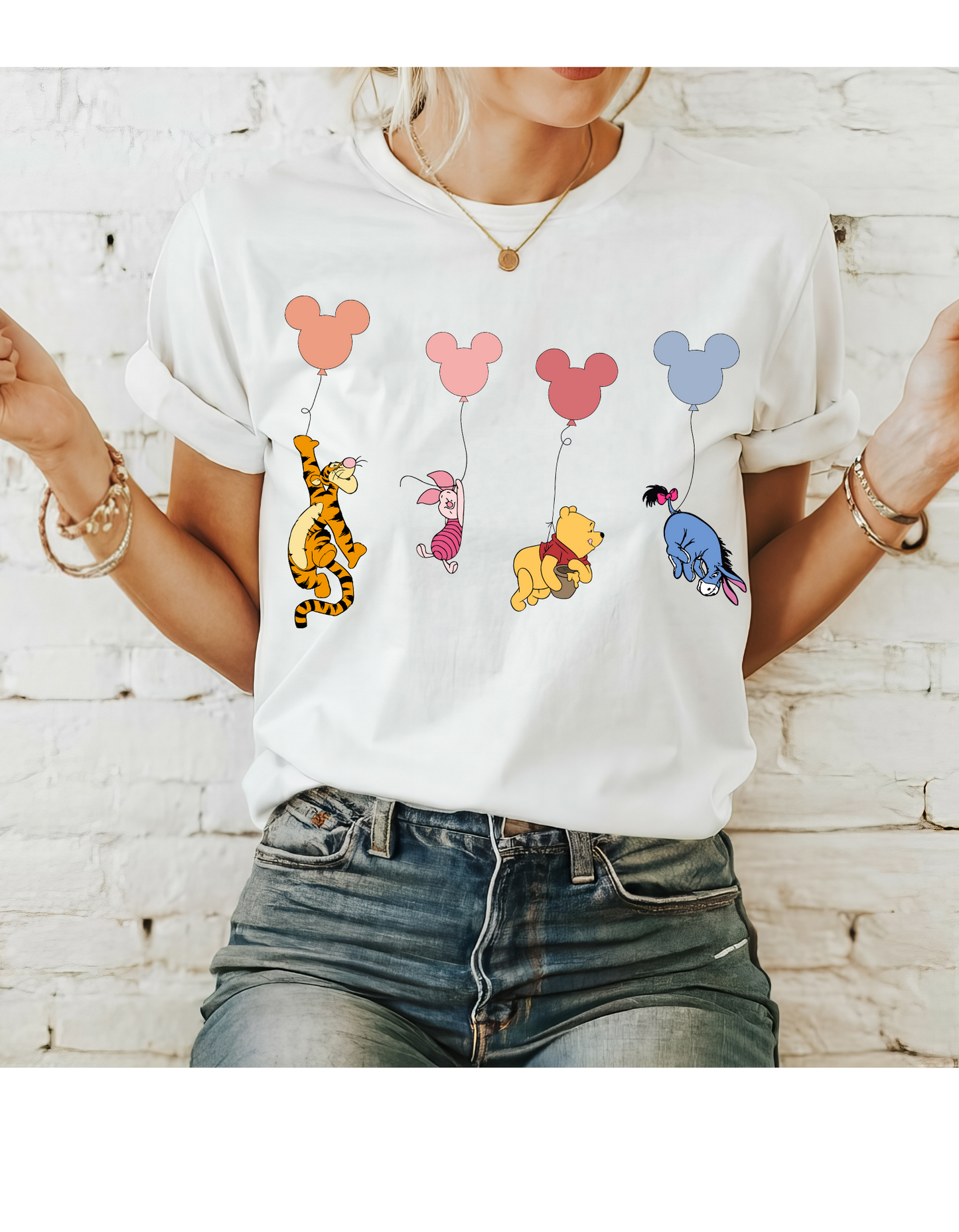 Pooh & Gang Balloon Escapade Tee