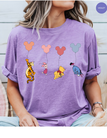 Pooh & Gang Balloon Escapade Tee