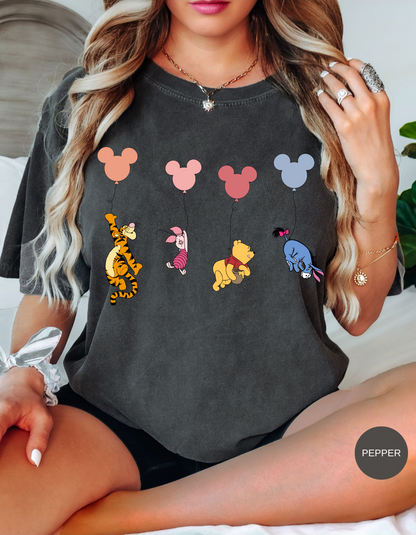 Pooh & Gang Balloon Escapade Tee