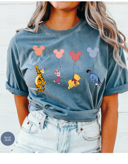 Pooh & Gang Balloon Escapade Tee