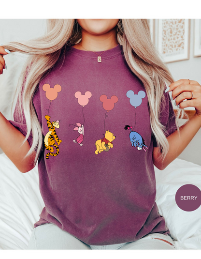 Pooh & Gang Balloon Escapade Tee