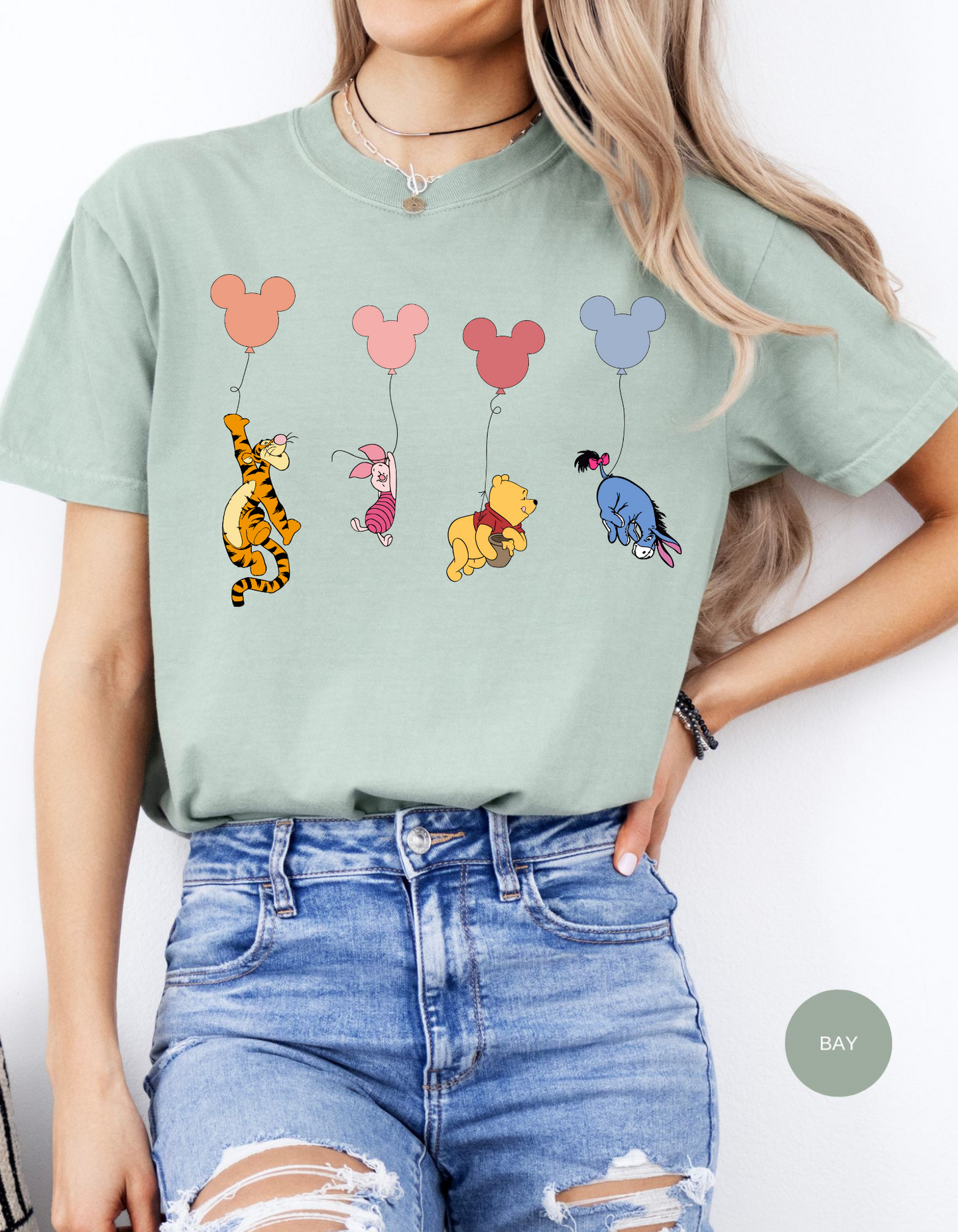 Pooh & Gang Balloon Escapade Tee