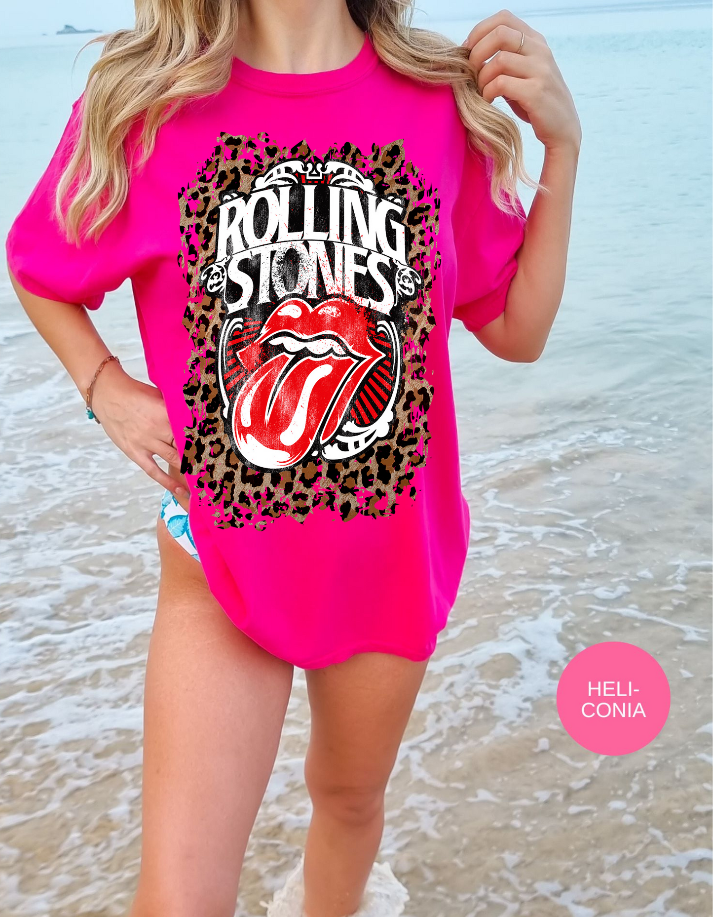 Wild Rocker Vintage Vibes Leopard Tee