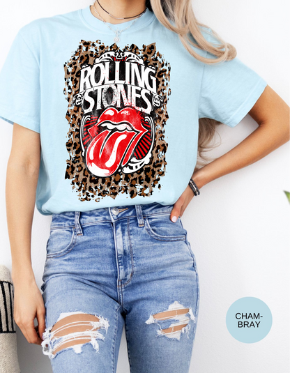 Wild Rocker Vintage Vibes Leopard Tee