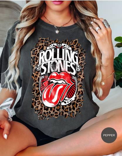 Wild Rocker Vintage Vibes Leopard Tee