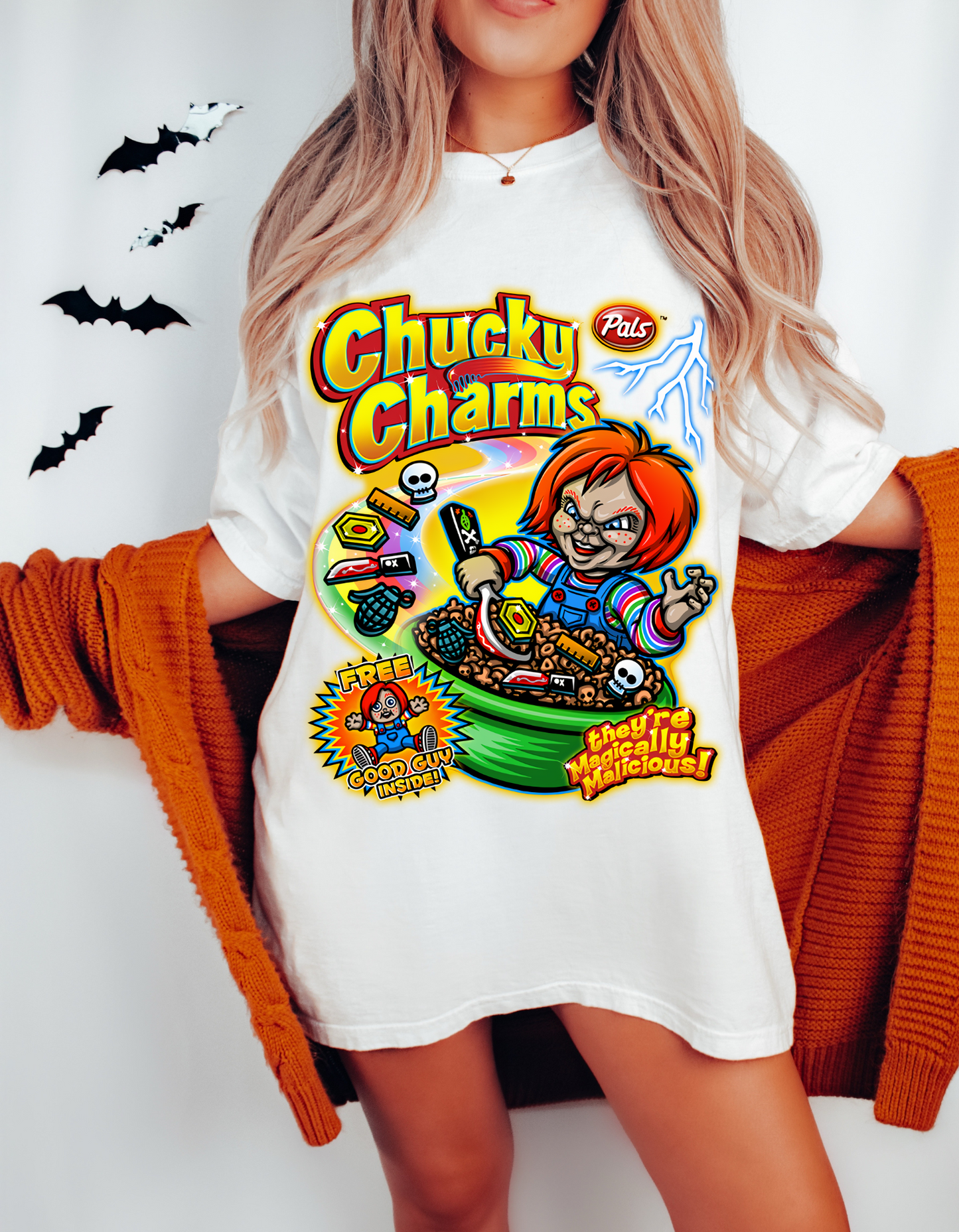 Chucky Charms Halloween Tee - There's Magically Malicious!