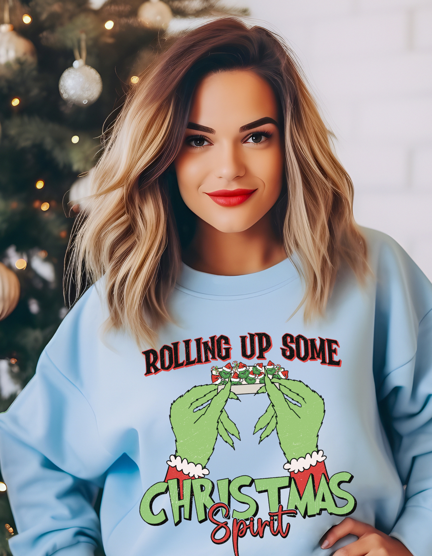 Rolling Up Some Christmas Spirit Sweatshirt