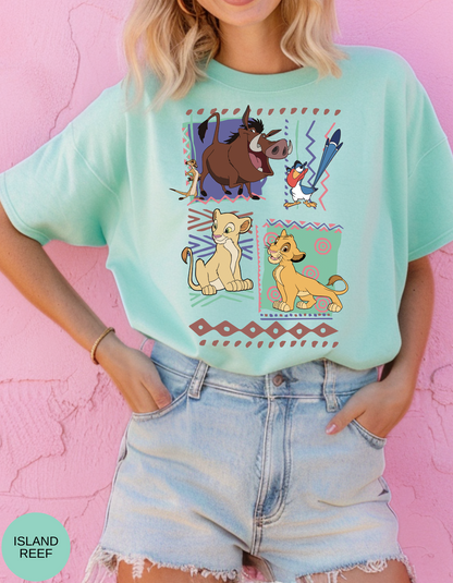 Hakuna Matata Retro 90s Throwback Lion King Tee