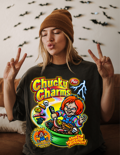 Chucky Charms Halloween Tee - There's Magically Malicious!