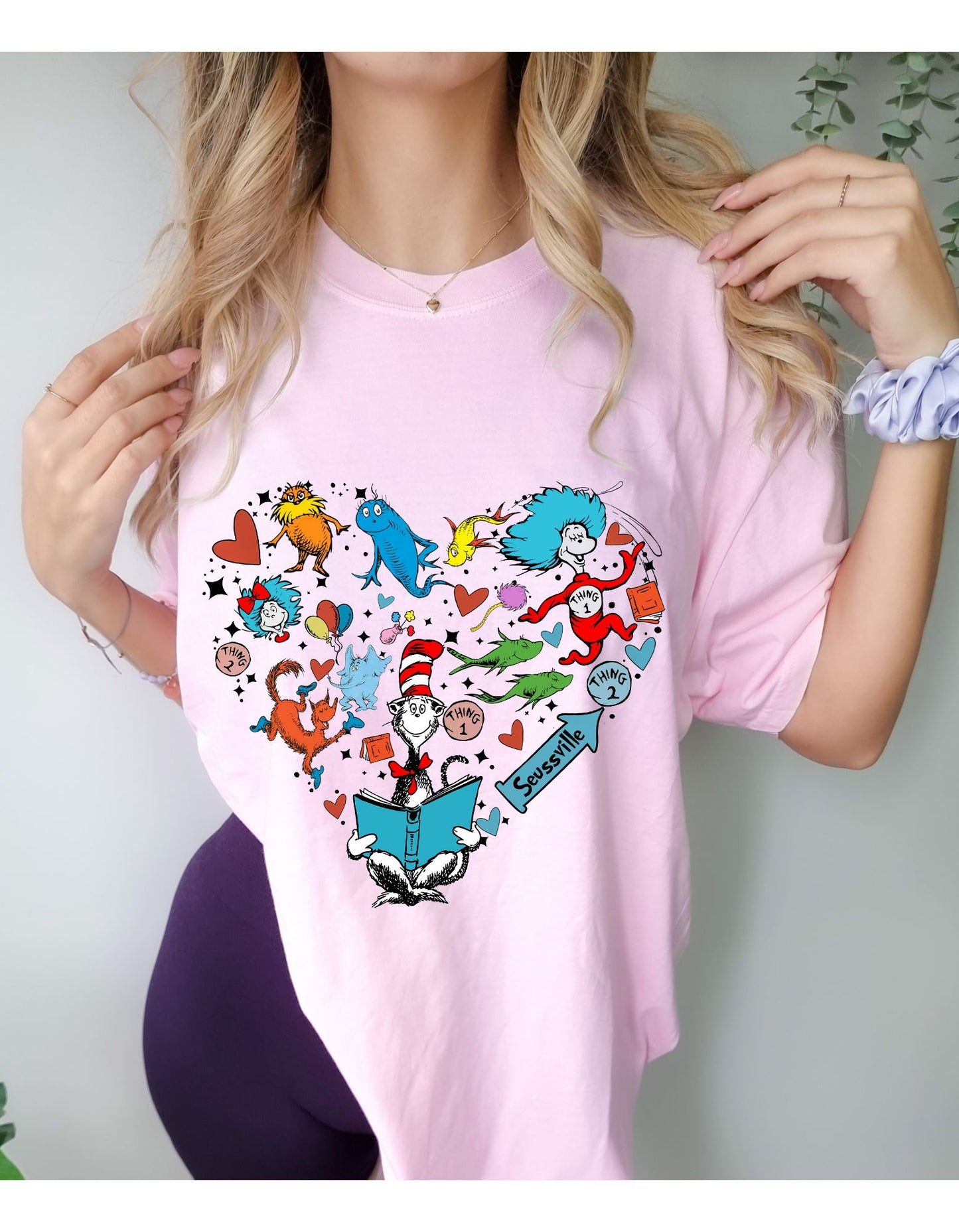 Seussical Hearts Extravaganza Tee: A Whimsical Symphony of Love and Characters!