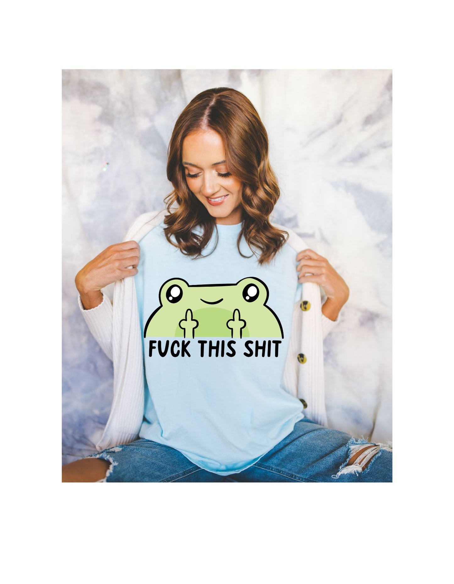 Rebel Ribbits: F*ck This Sh*t Frog Cotton Tee