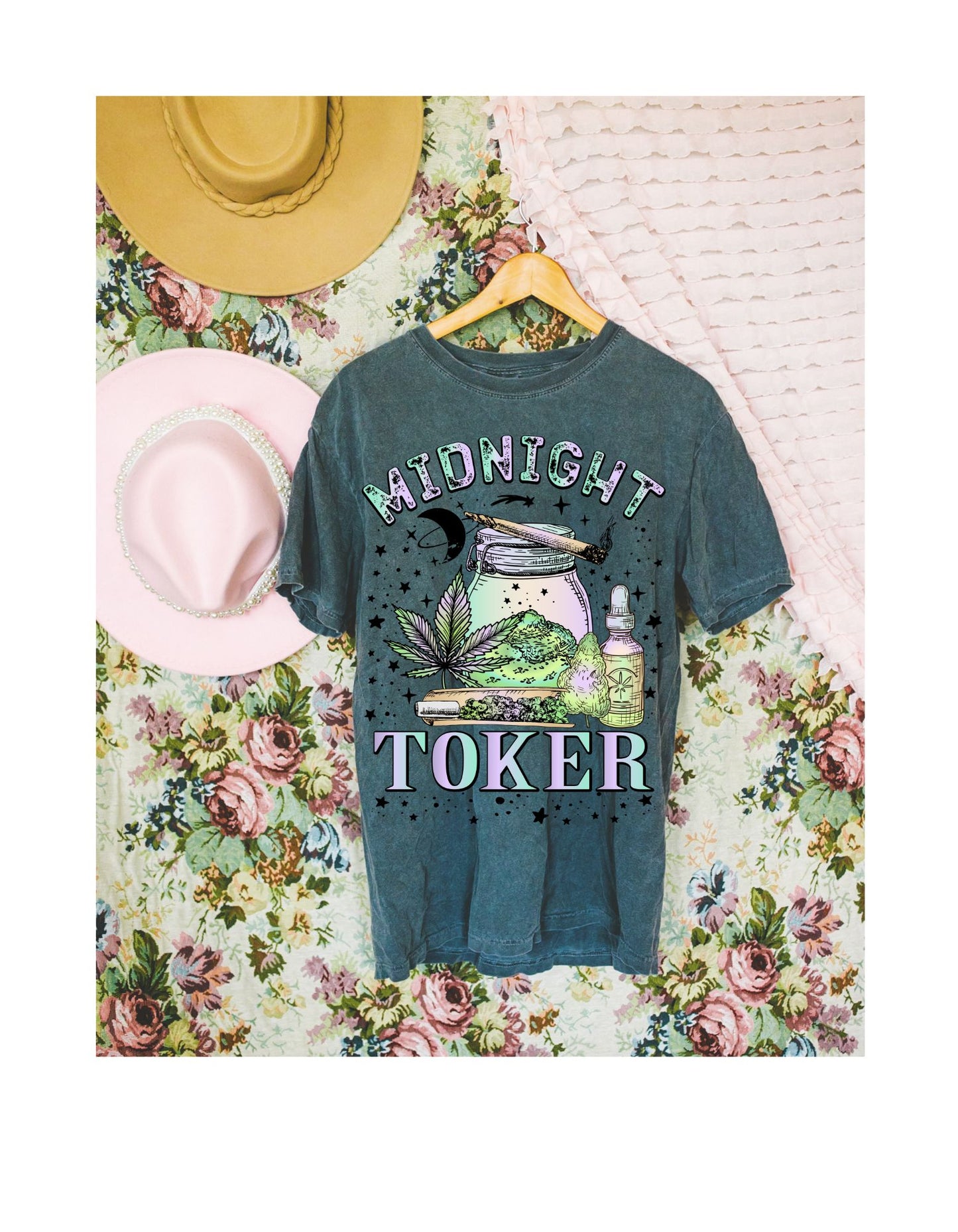 Moonlit Toker: Embrace the Night with Our Midnight Toker Cotton Tee!