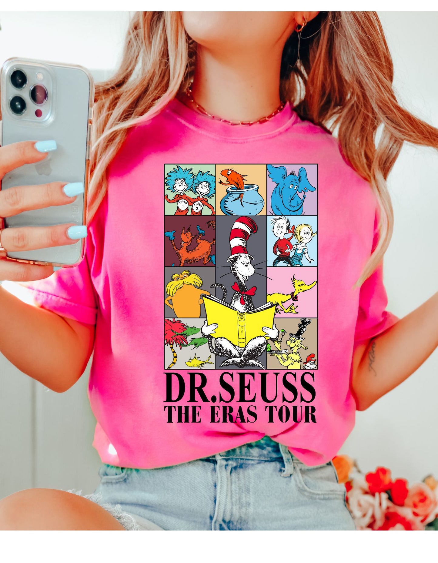 Whimsical Seuss-Era Tour Tee: Born to Stand Out with Dr. Seuss Vibes!