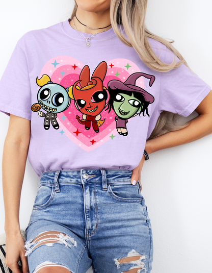 Nightmare Before Powderpuff Halloween Mashup T-shirt