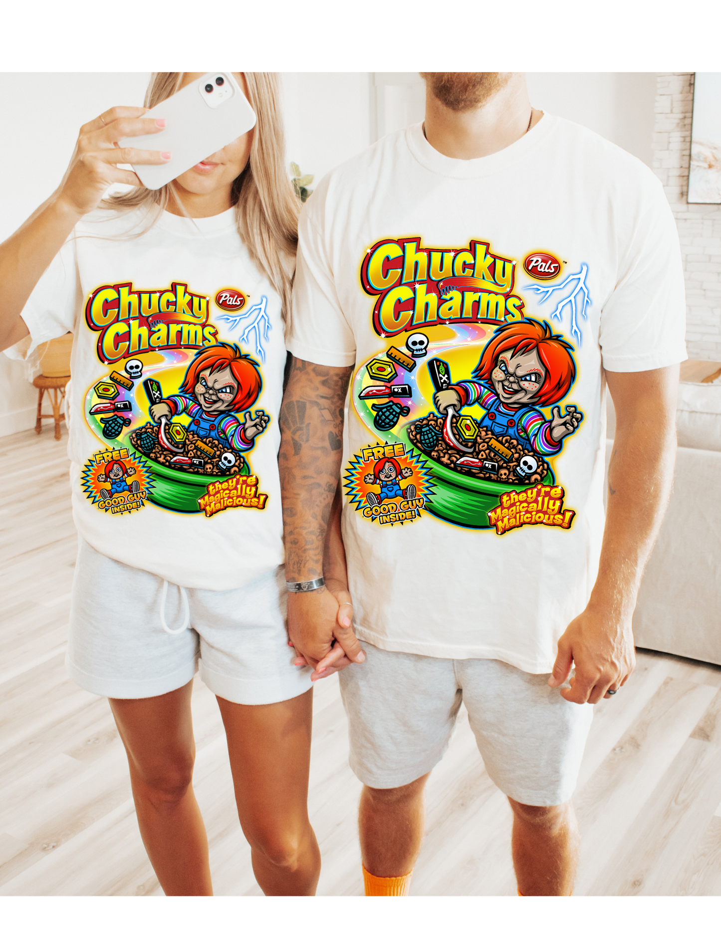 Chucky Charms Halloween Tee - There's Magically Malicious!