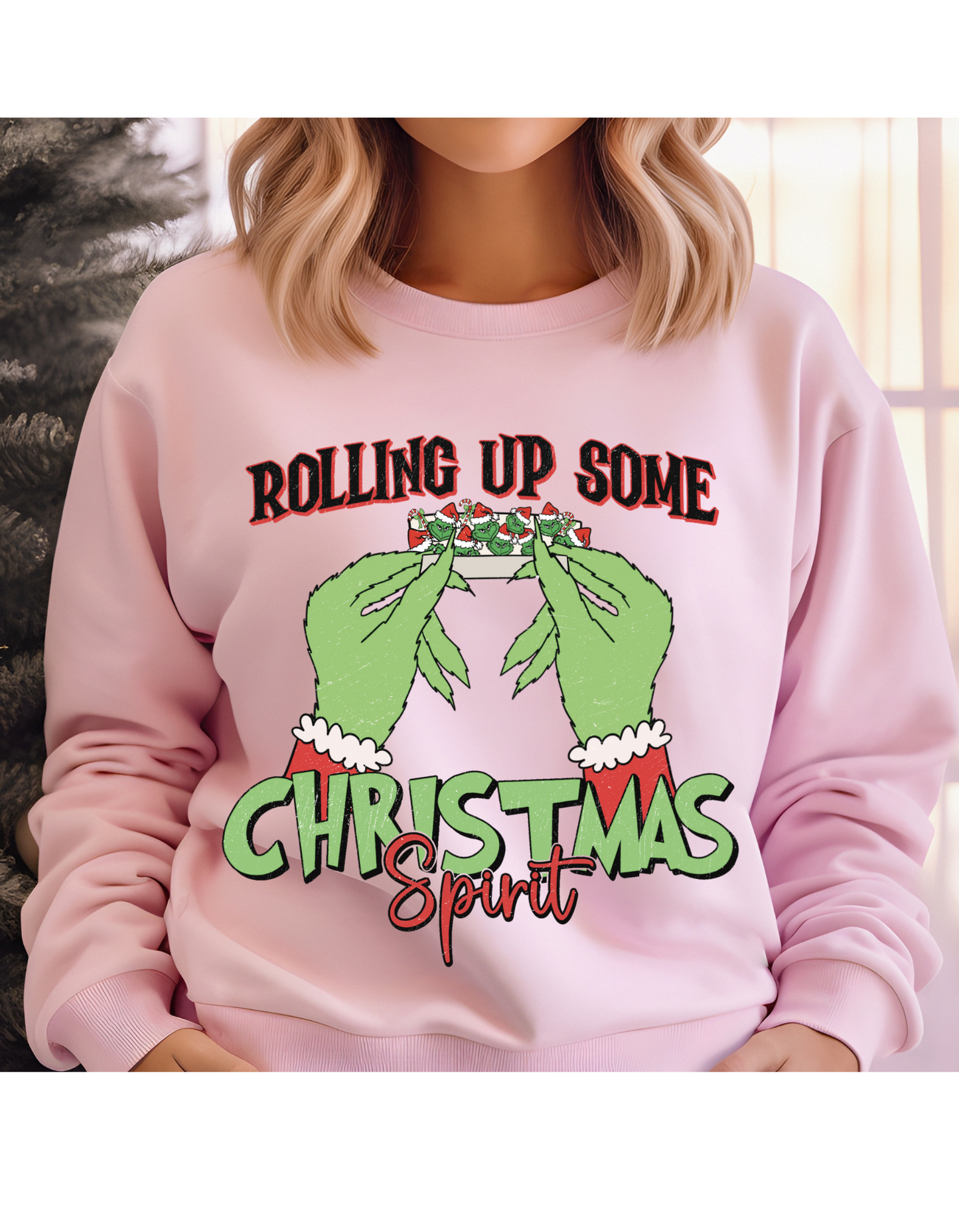 Rolling Up Some Christmas Spirit Sweatshirt