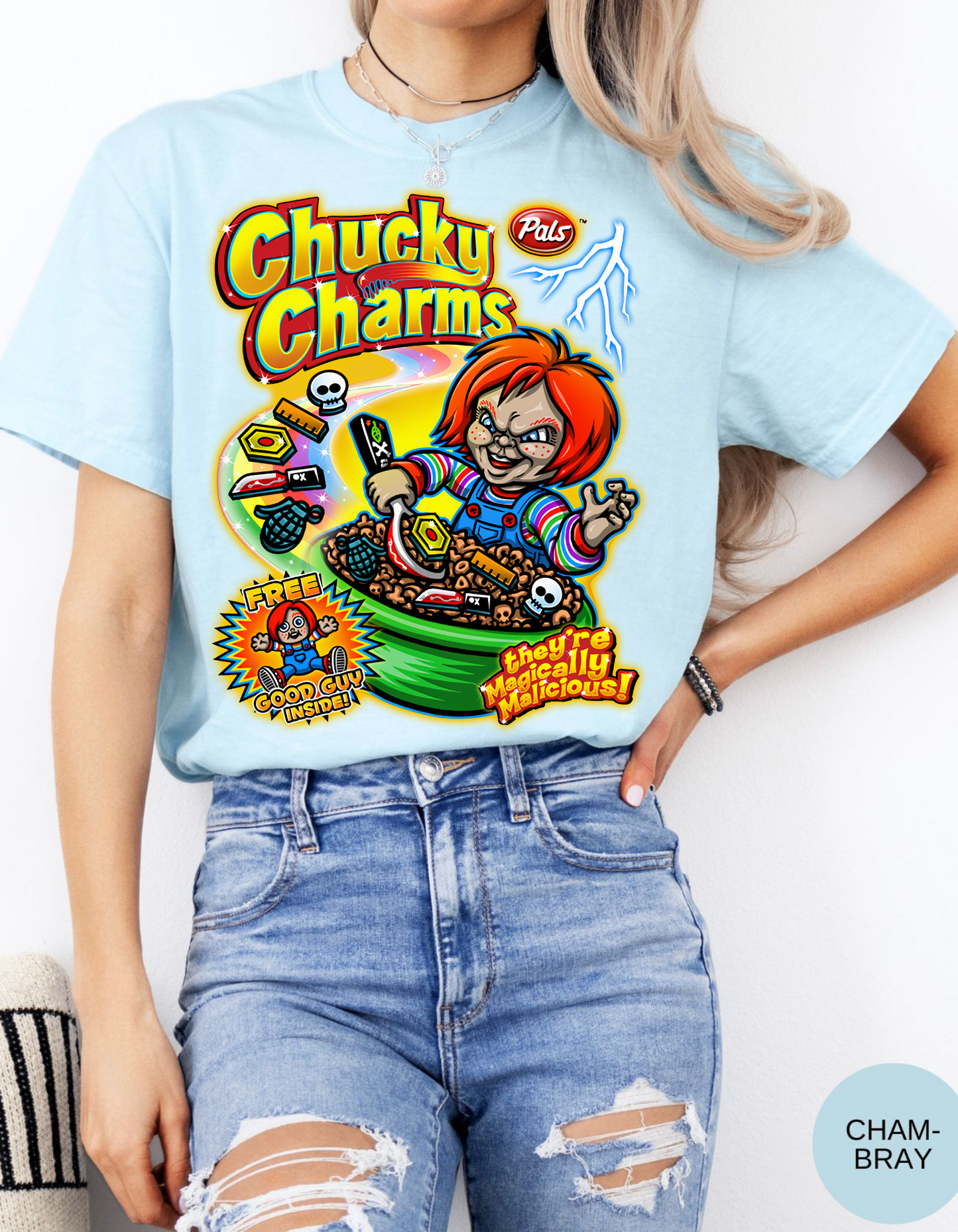 Chucky Charms Halloween Tee - There's Magically Malicious!