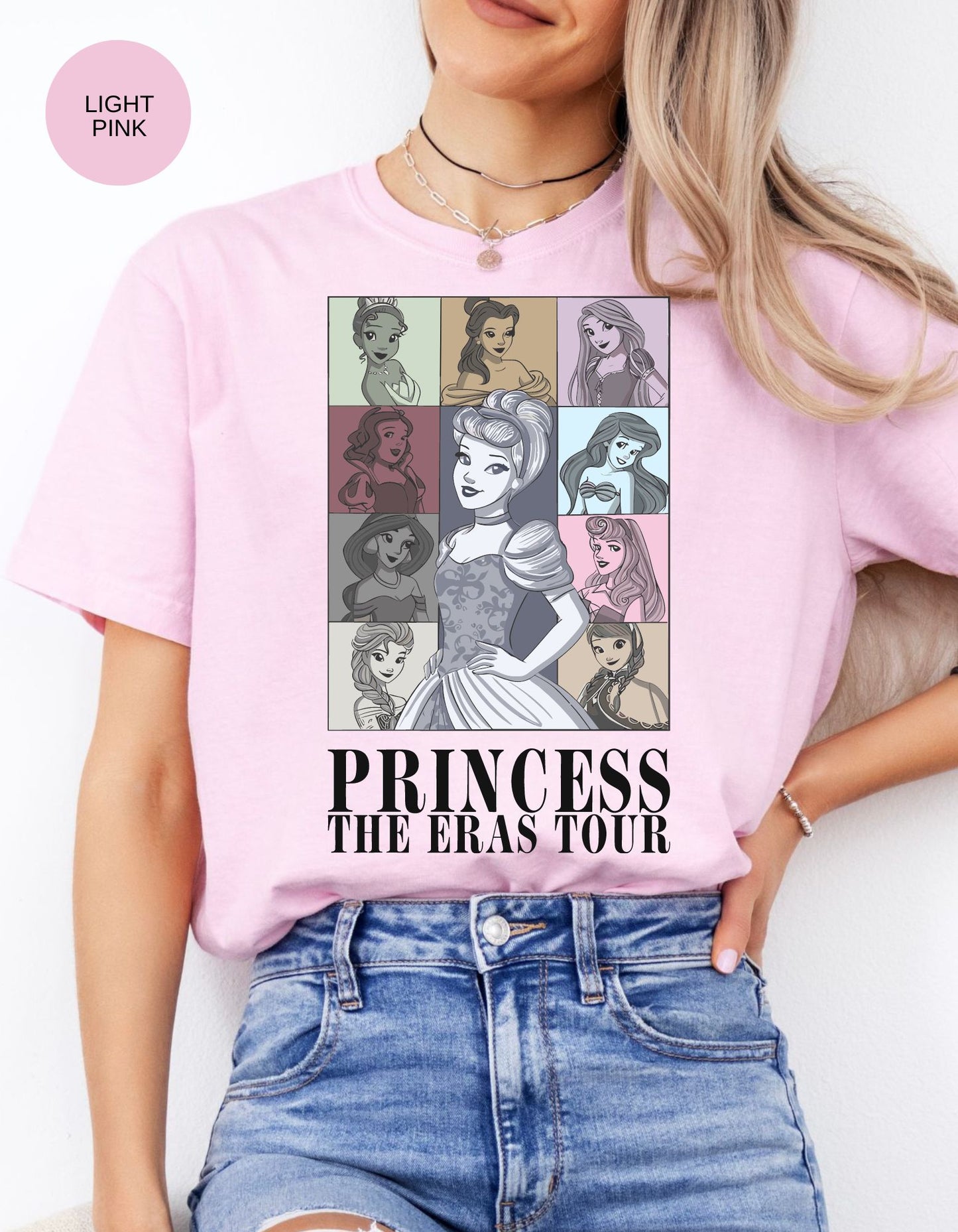 Princess Eras Tour: A Magical Journey with Disney Royalty Cotton Tee