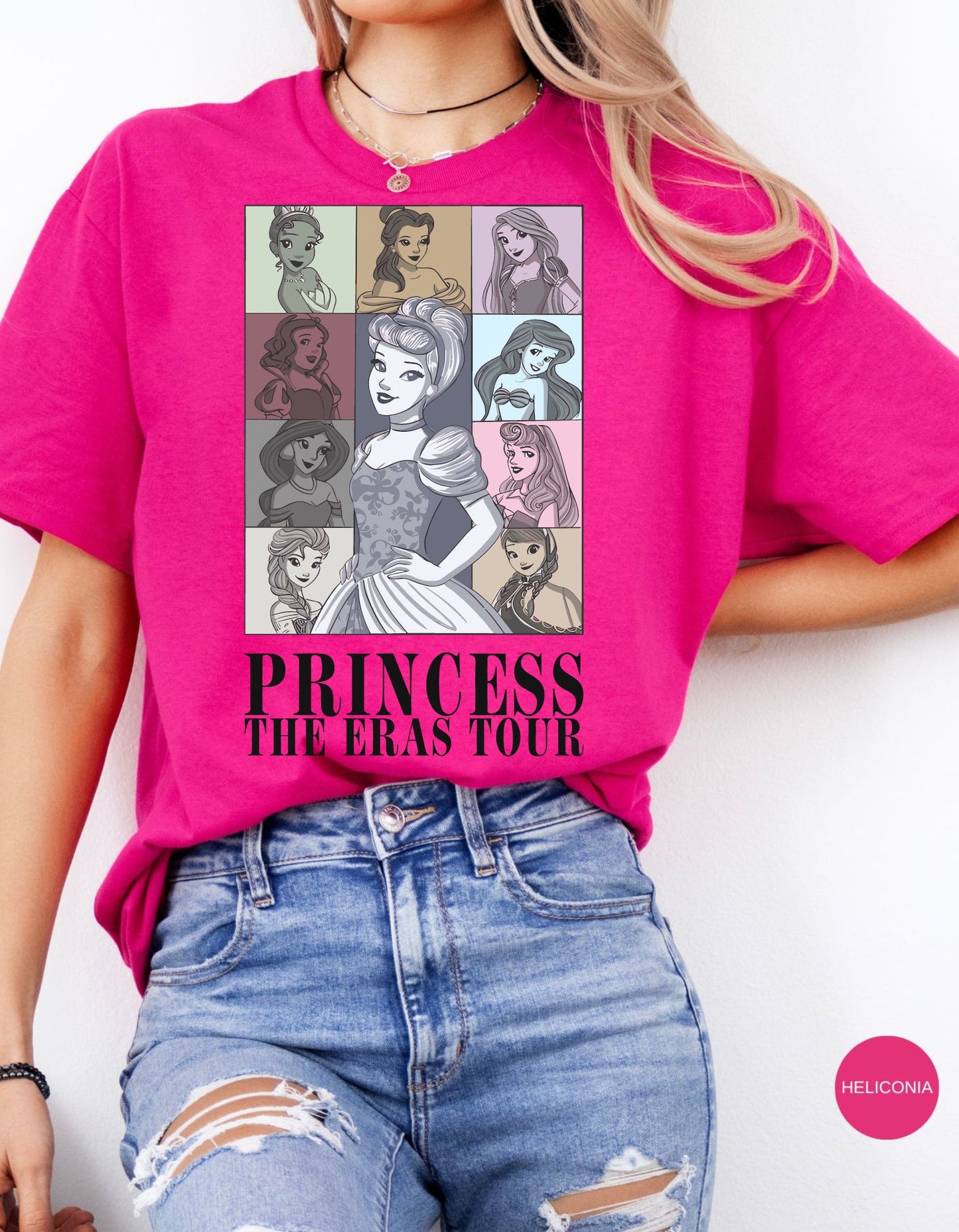 Princess Eras Tour: A Magical Journey with Disney Royalty Cotton Tee