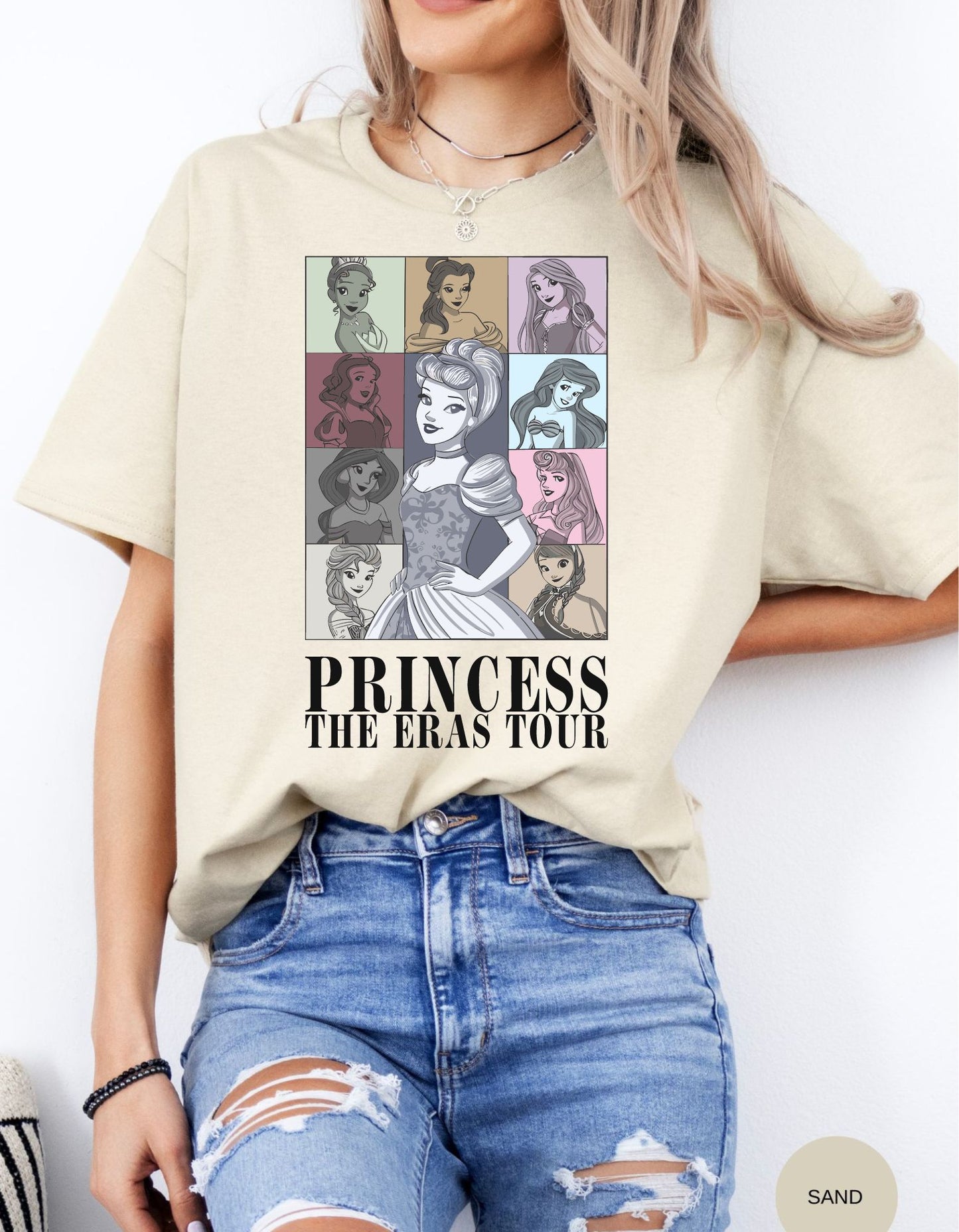 Princess Eras Tour: A Magical Journey with Disney Royalty Cotton Tee