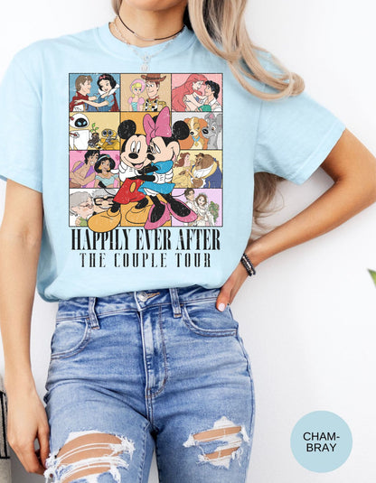 Happily Ever After Couples Tour Cotton Tee: Your Disney Love Story Collection!