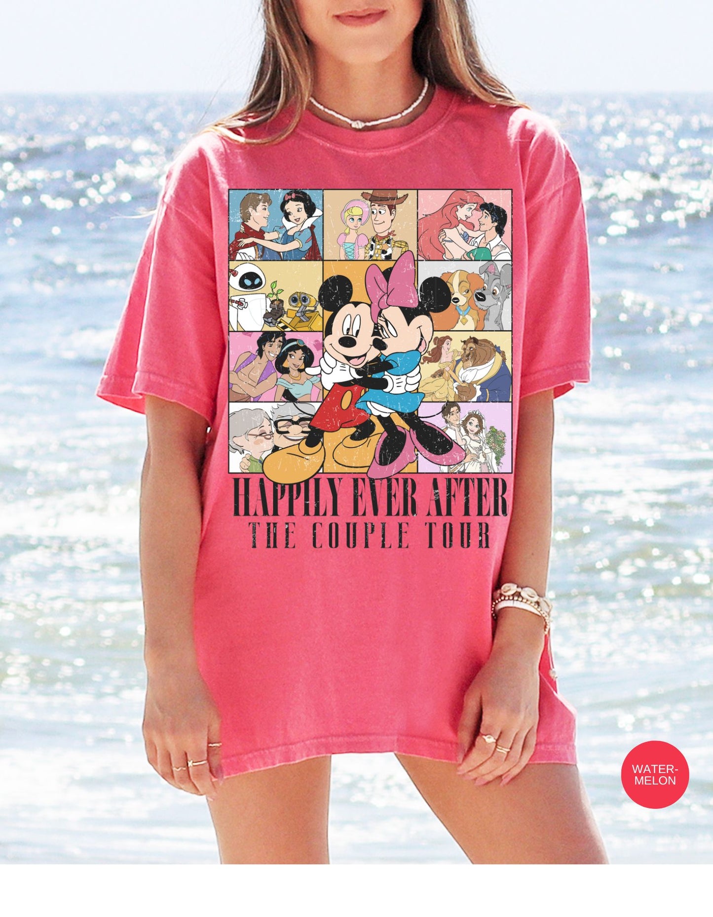 Happily Ever After Couples Tour Cotton Tee: Your Disney Love Story Collection!