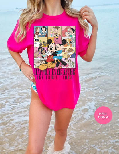 Happily Ever After Couples Tour Cotton Tee: Your Disney Love Story Collection!