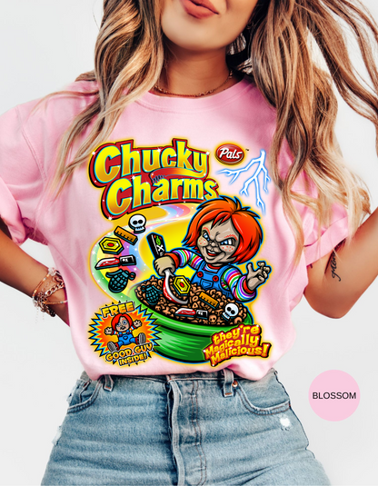 Chucky Charms Halloween Tee - There's Magically Malicious!