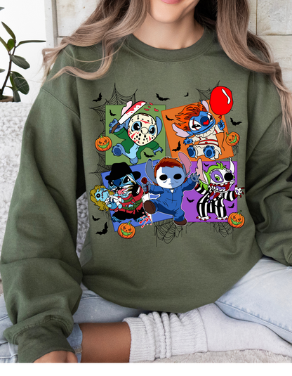 Spooky Space Alien Halloween Sweater