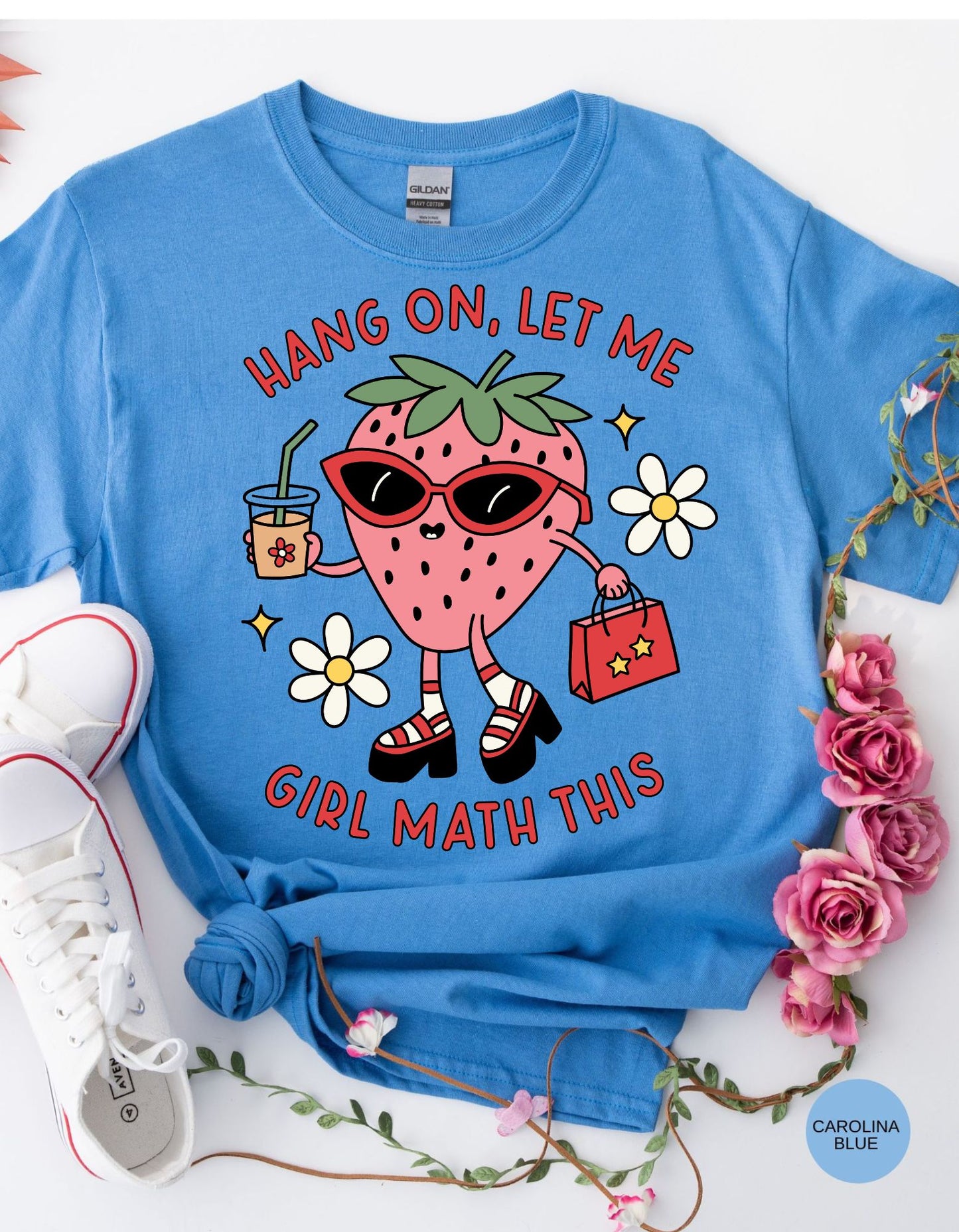 Brainy Chic: 'Hang On, Let Me Girl Math This' 100% Cotton T-Shirt