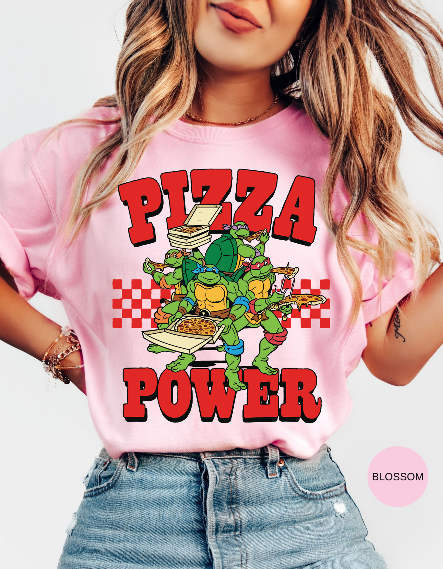 Pizza Power Turtle Heroes Tee