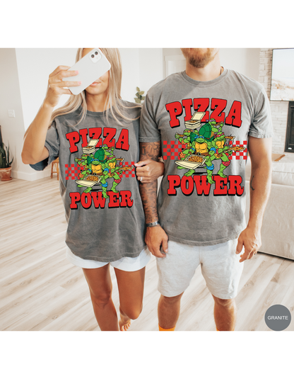 Pizza Power Turtle Heroes Tee