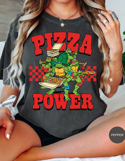 Pizza Power Turtle Heroes Tee