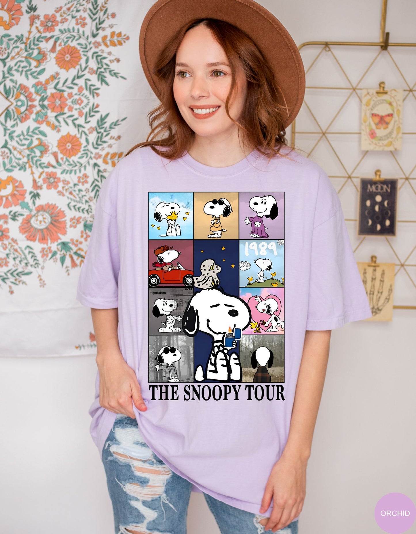 Snoopy's Rockin' Retro Tee: Join the Eras Tour!