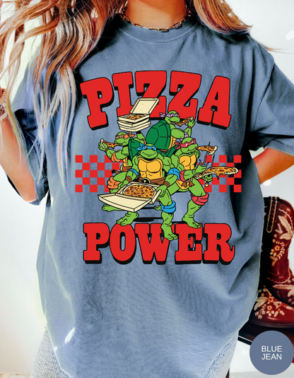 Pizza Power Turtle Heroes Tee