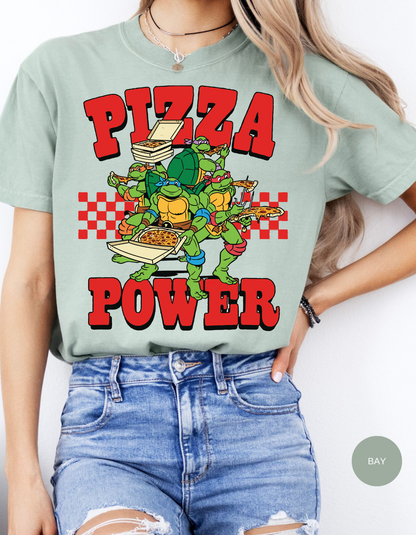 Pizza Power Turtle Heroes Tee