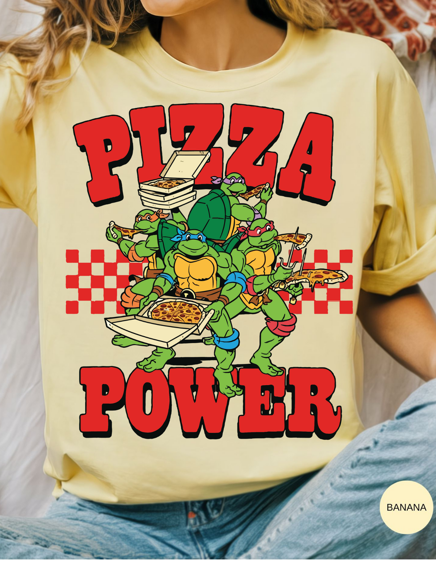 Pizza Power Turtle Heroes Tee