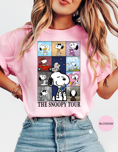 Snoopy's Rockin' Retro Tee: Join the Eras Tour!