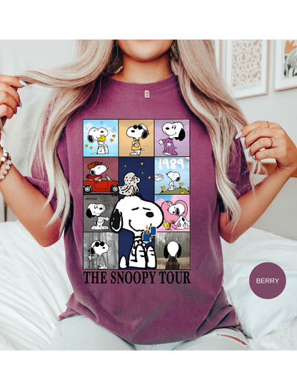 Snoopy's Rockin' Retro Tee: Join the Eras Tour!