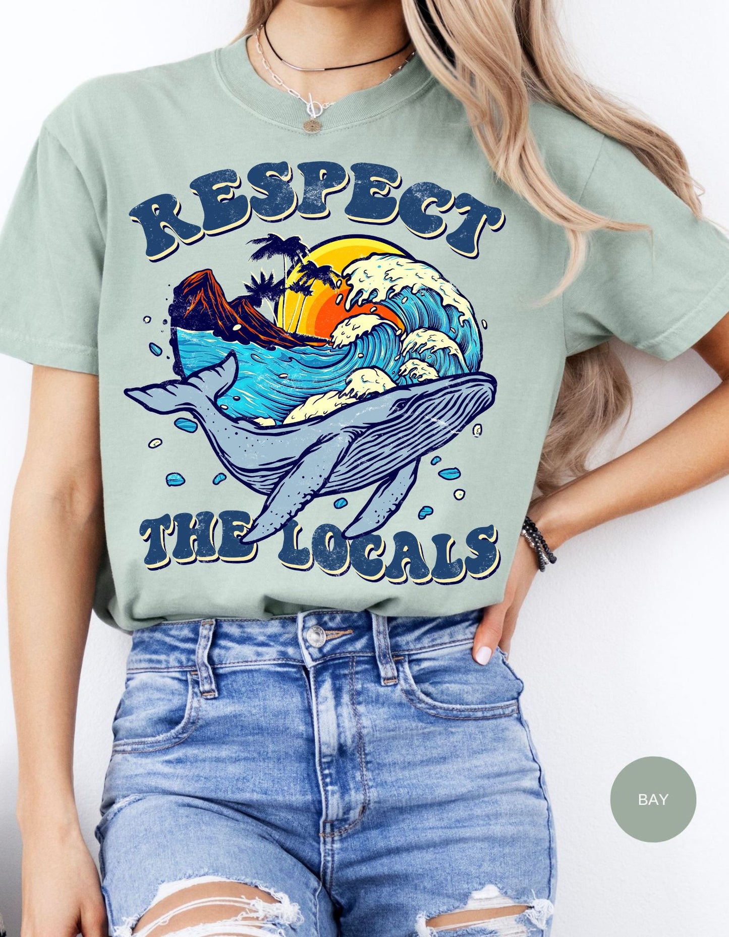 Respect the Locals Whale Watcher Tee