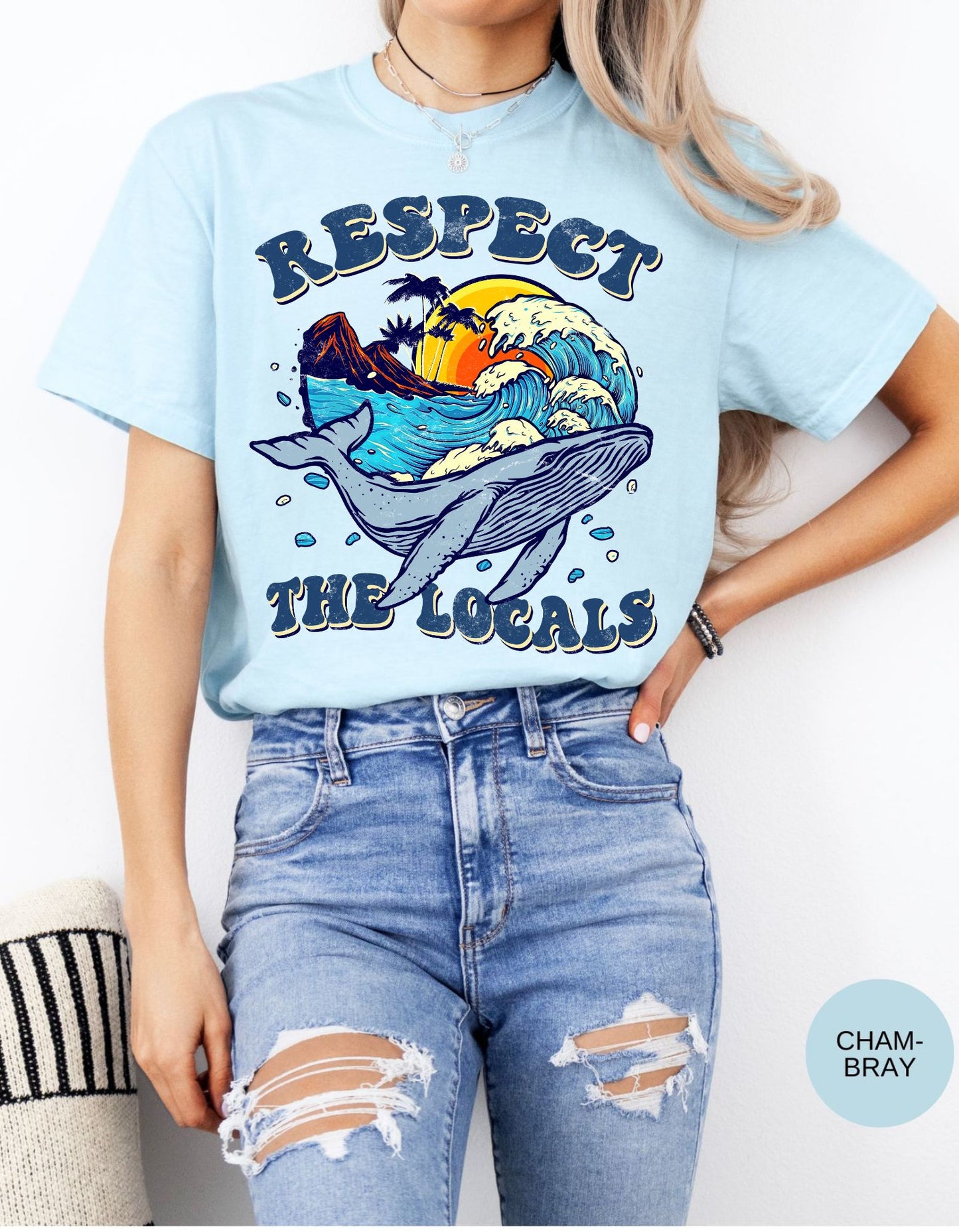 Respect the Locals Whale Watcher Tee