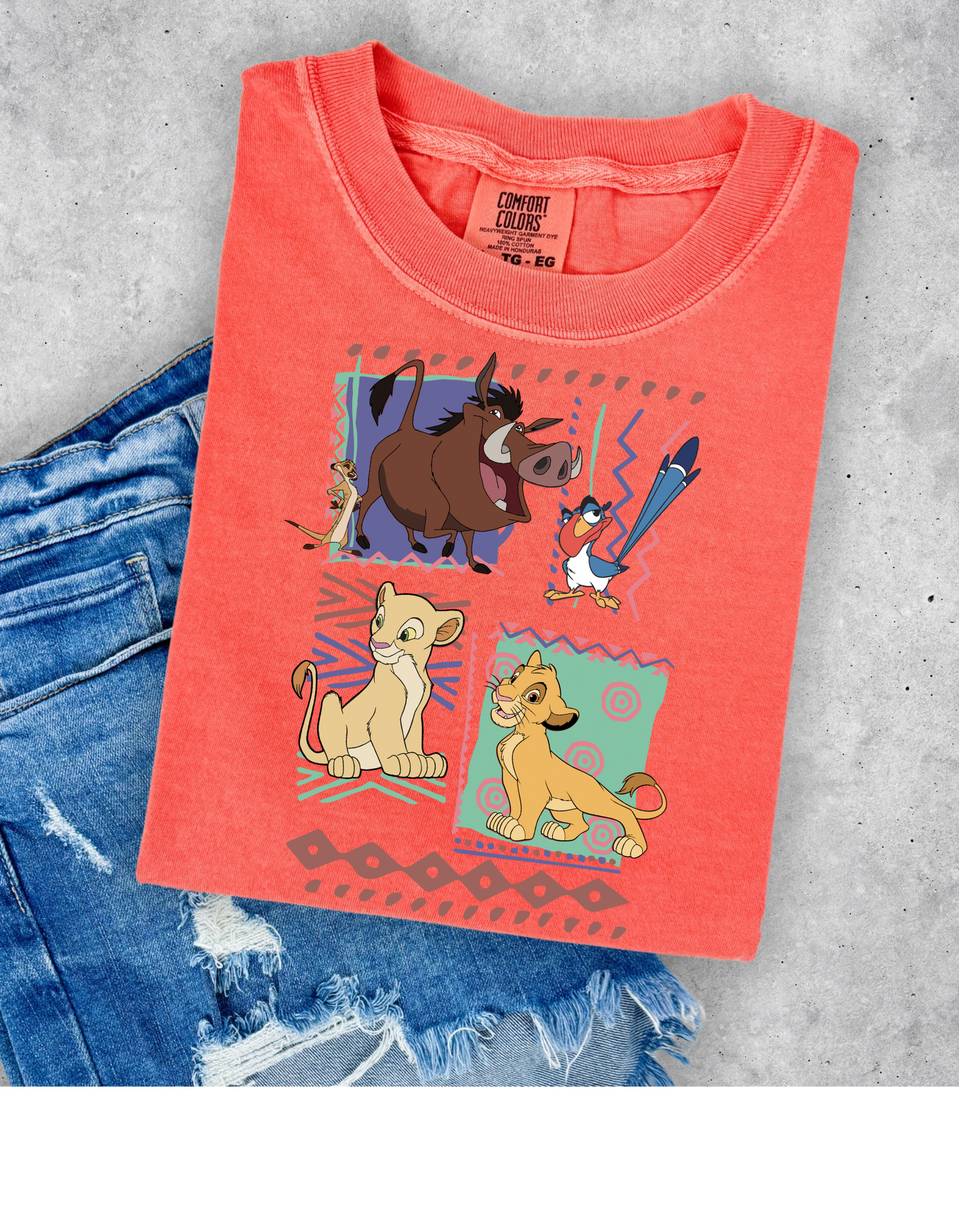 Hakuna Matata Retro 90s Throwback Lion King Tee