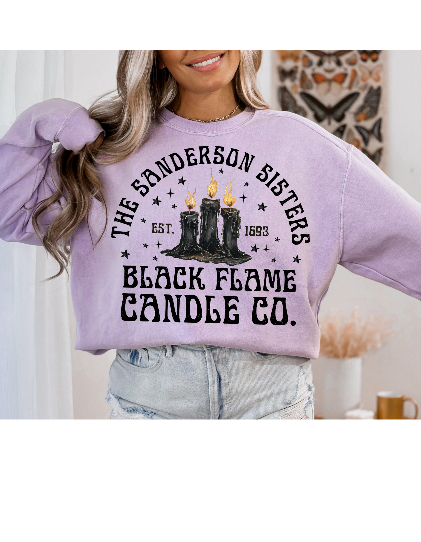 Sanderson Sisters' Black Flame Candle Co. Sweater