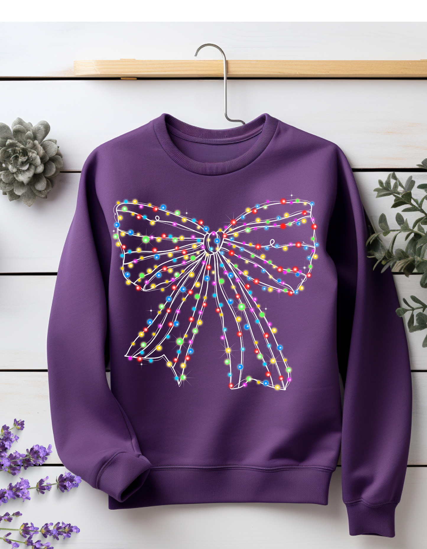 Light Up the Holidays Bow Sweater