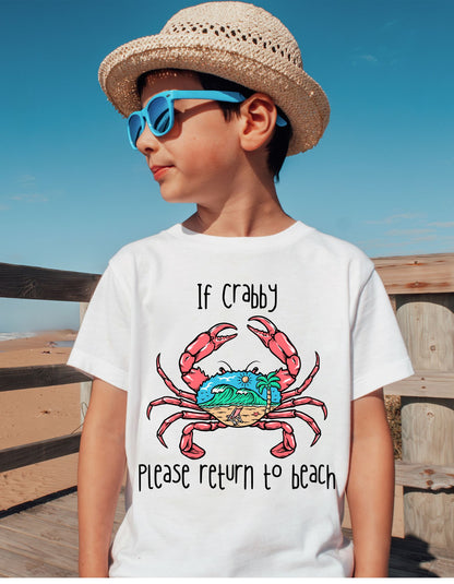 Crabby Beachcomber Kids Tee