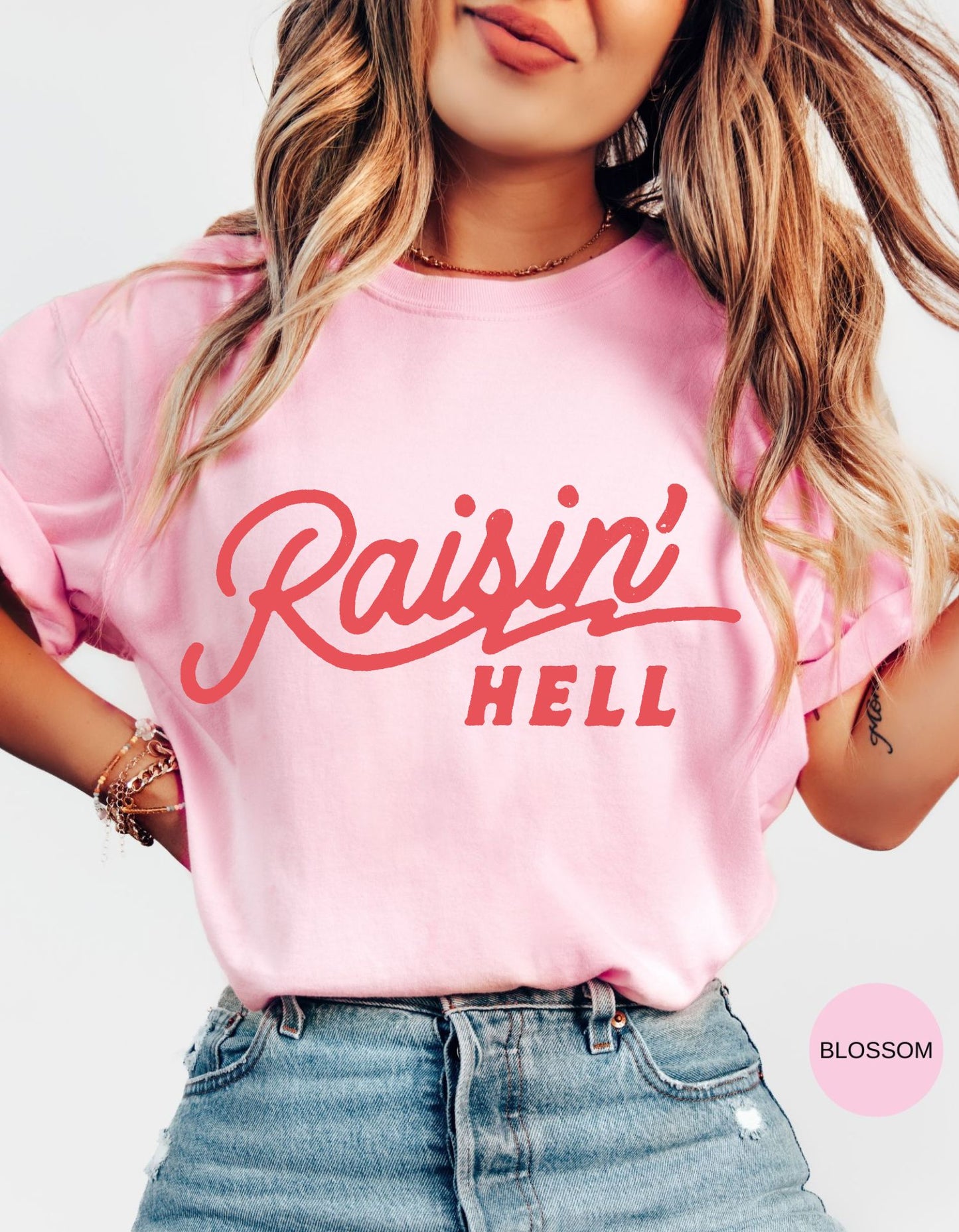 Raisin' Hell Cowgirl Tee